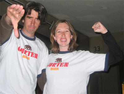 my thumb clearly illustrates this is not a nazi-salute, but more like riding a bitchin' wave on a surfboard